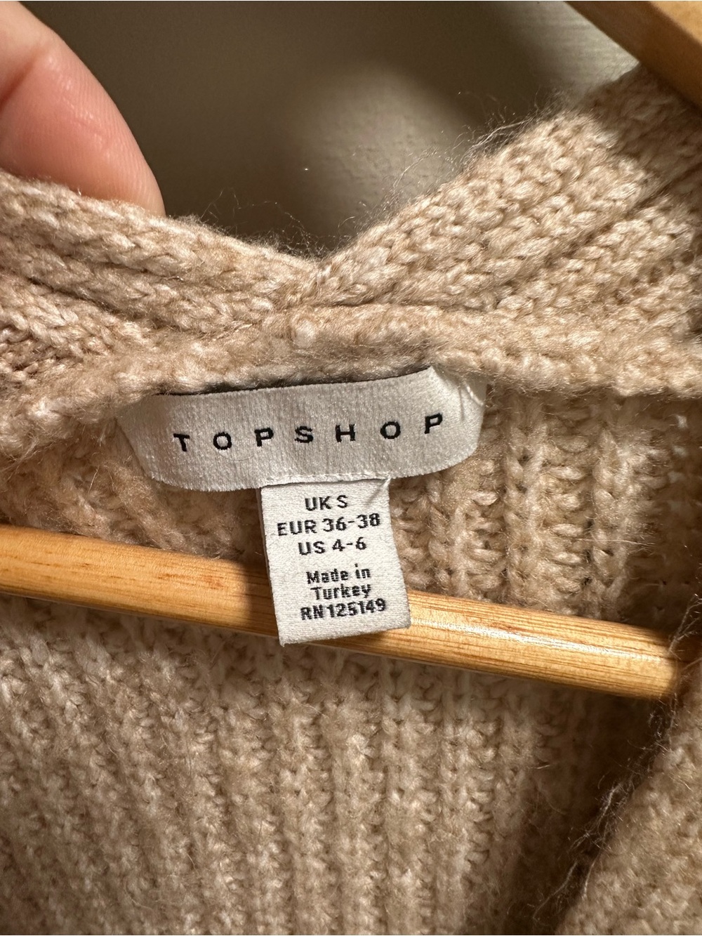 TopShop Ribbed Cardigan Sweater - Picture 2 of 4